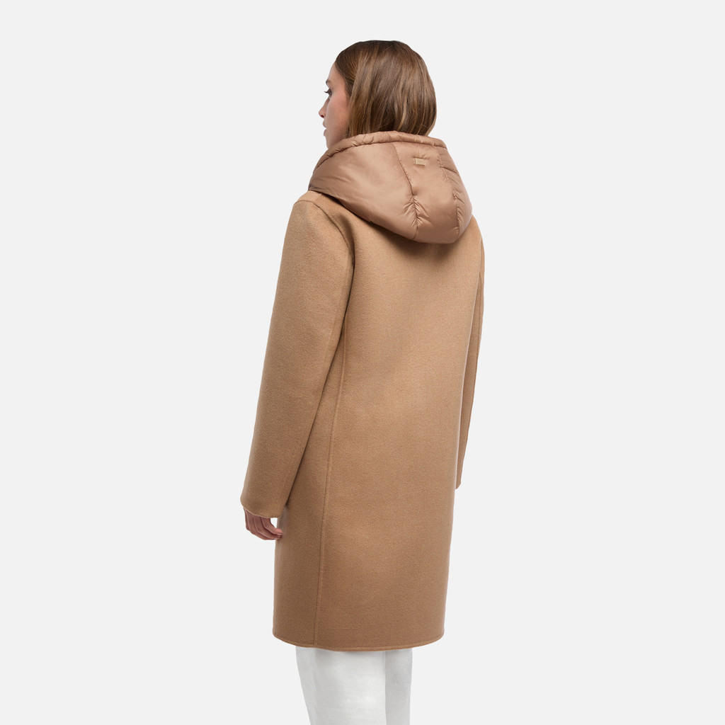 Long coat RAWELLE WOMAN Thrush - image number 5 | GEOX