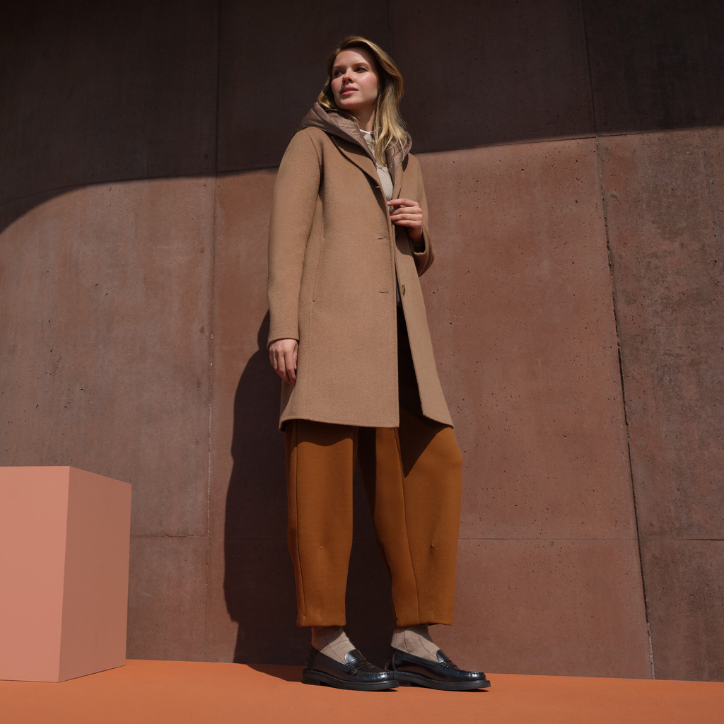 Long coat RAWELLE WOMAN Thrush - image number 9 | GEOX