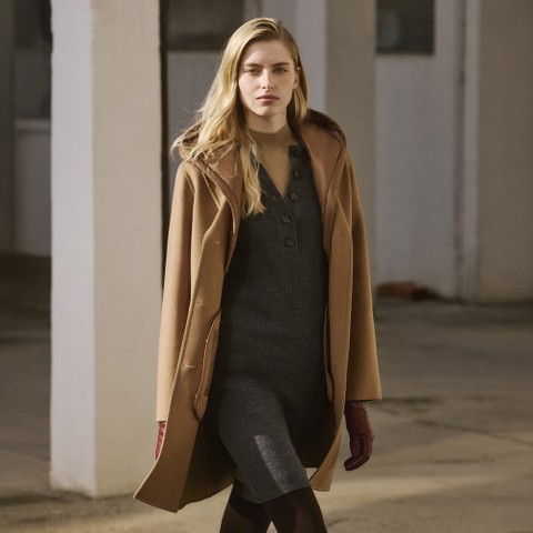 Long coat RAWELLE WOMAN Thrush - image number 11 | GEOX