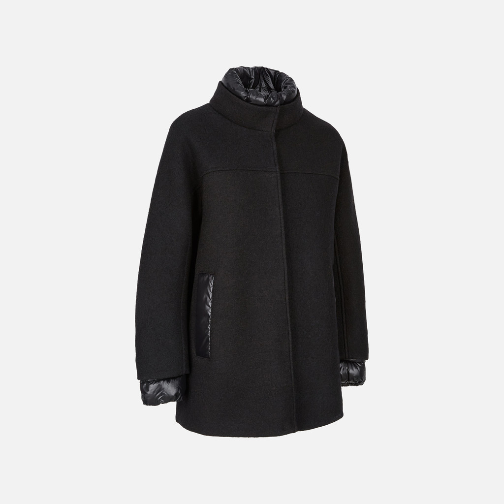 Short coat KLEOPY WOMAN Black - image number 2 | GEOX