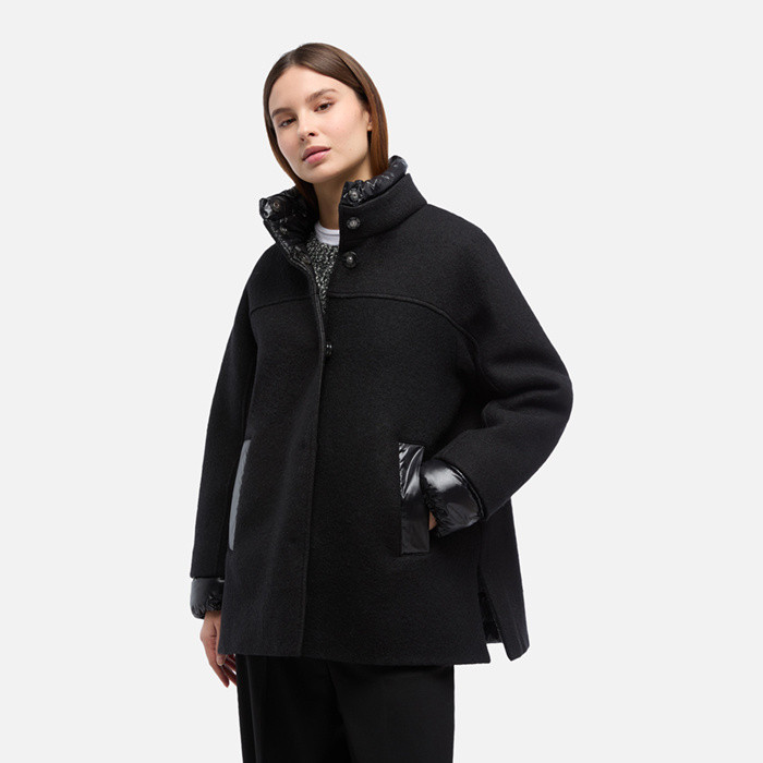 Short coat KLEOPY WOMAN Black | GEOX