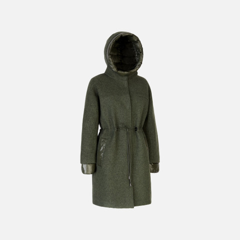 Langer Mantel KLEOPY DAME Militärgrün - image number 6 | GEOX
