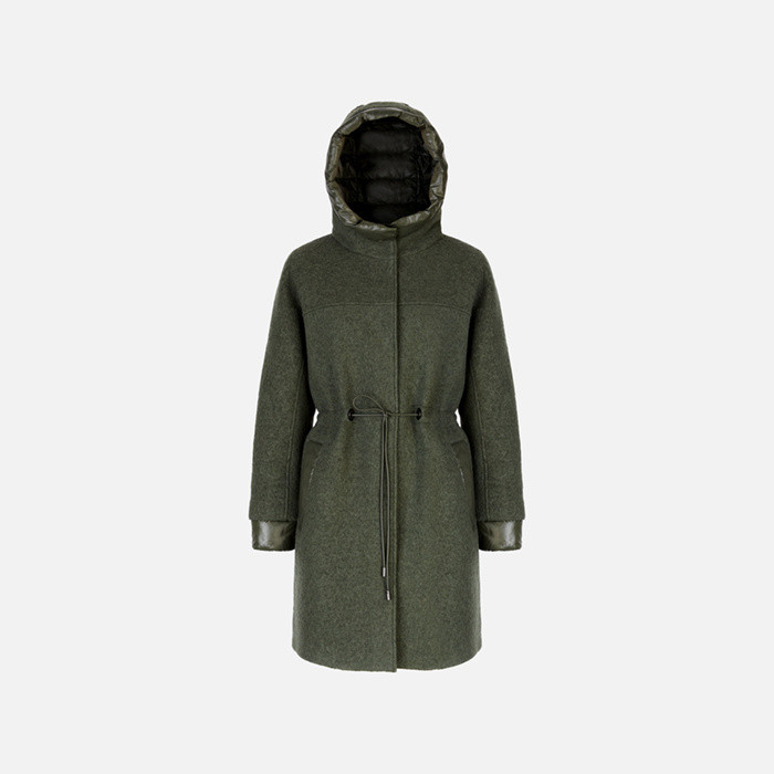 Long coat KLEOPY WOMAN Grape leaf | GEOX
