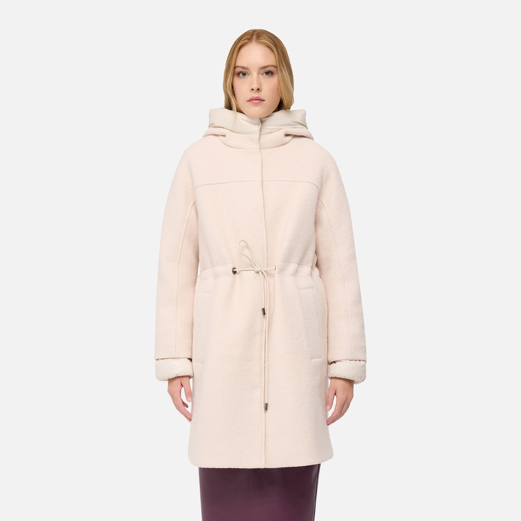 Long coat KLEOPY WOMAN Mid Moonbeam - image number 1 | GEOX