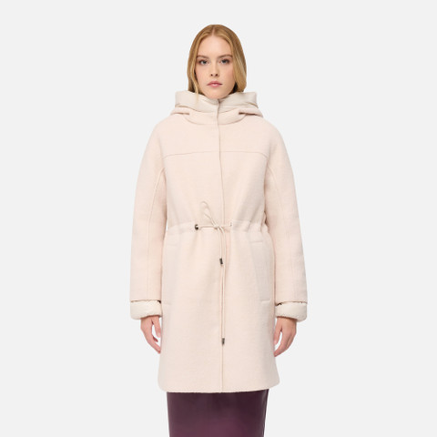 Long coat KLEOPY WOMAN Mid Moonbeam - image number 1 | GEOX