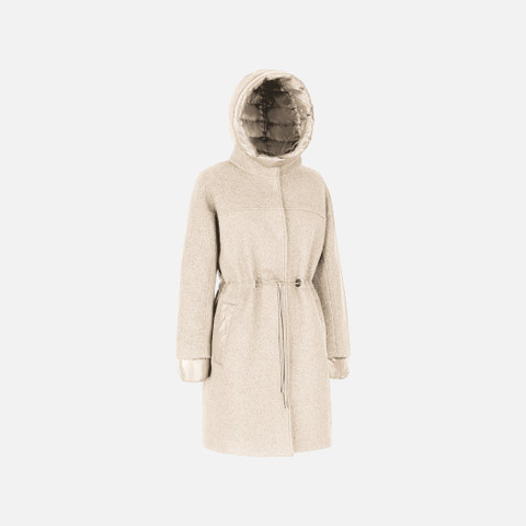 Long coat KLEOPY WOMAN Mid Moonbeam - image number 1 | GEOX