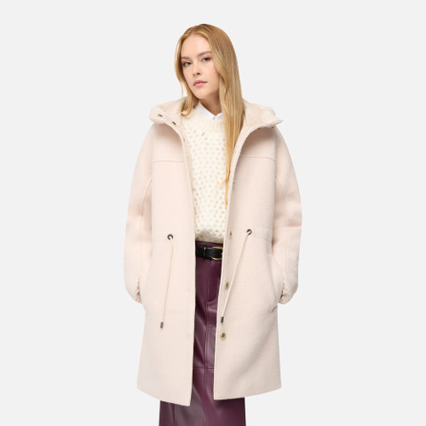 Long coat KLEOPY WOMAN Mid Moonbeam - image number 0 | GEOX