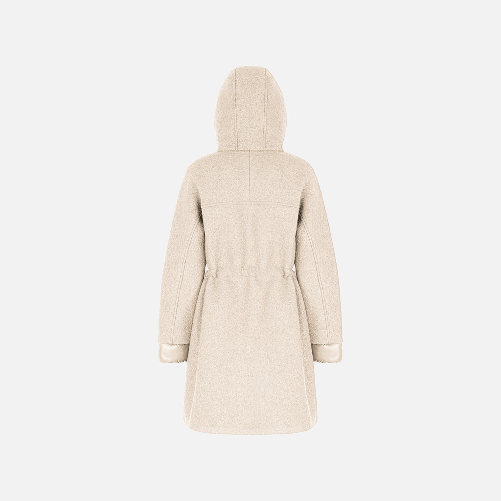 Long coat KLEOPY WOMAN Mid Moonbeam - image number 2 | GEOX