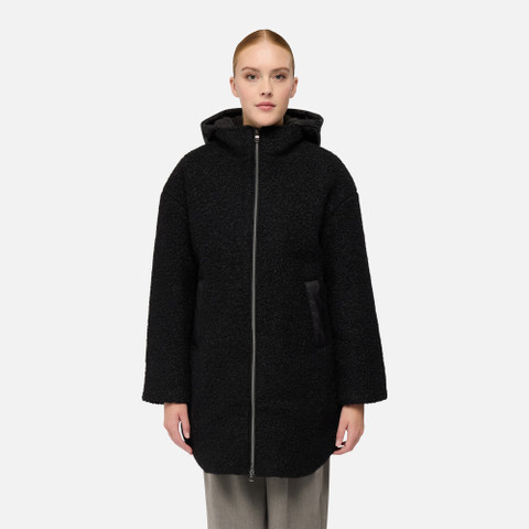 Manteau court CALITHE FEMME Noir/Noir - image number 1 | GEOX