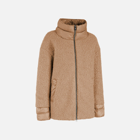 Short coat CALITHE WOMAN Natural - image number 1 | GEOX