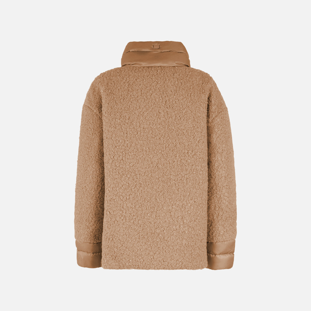 Short coat CALITHE WOMAN Natural - image number 2 | GEOX