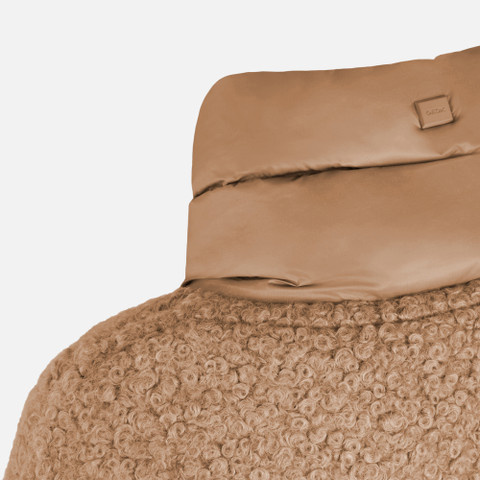 Short coat CALITHE WOMAN Natural - image number 3 | GEOX