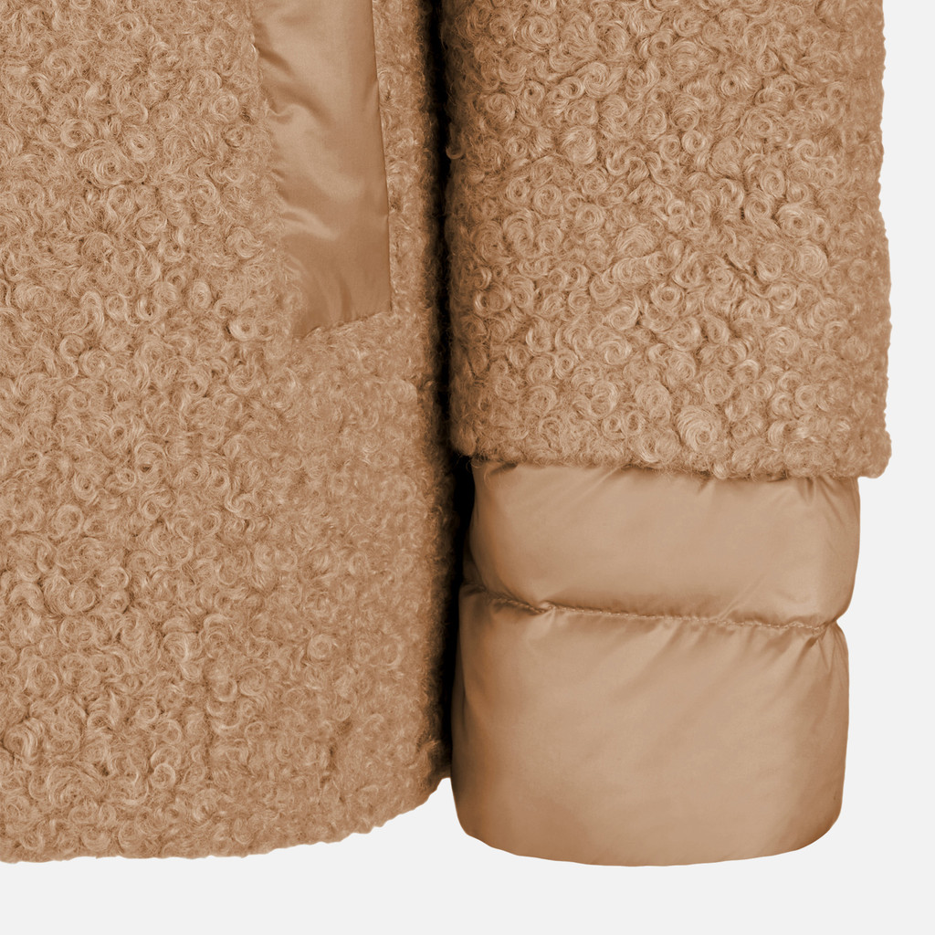 Short coat CALITHE WOMAN Natural - image number 4 | GEOX