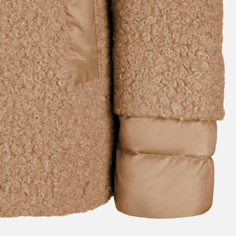 Short coat CALITHE WOMAN Natural - image number 4 | GEOX