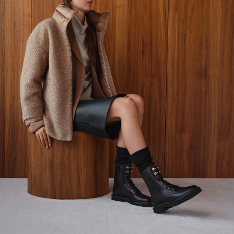 Short coat CALITHE WOMAN Natural - image number 5 | GEOX