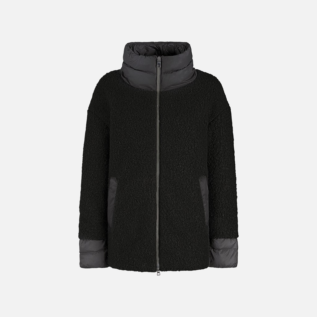 Short coat CALITHE WOMAN Black - image number 0 | GEOX