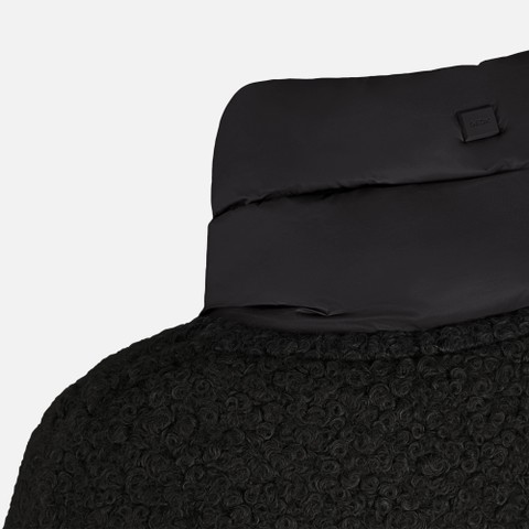 Short coat CALITHE WOMAN Black - image number 6 | GEOX