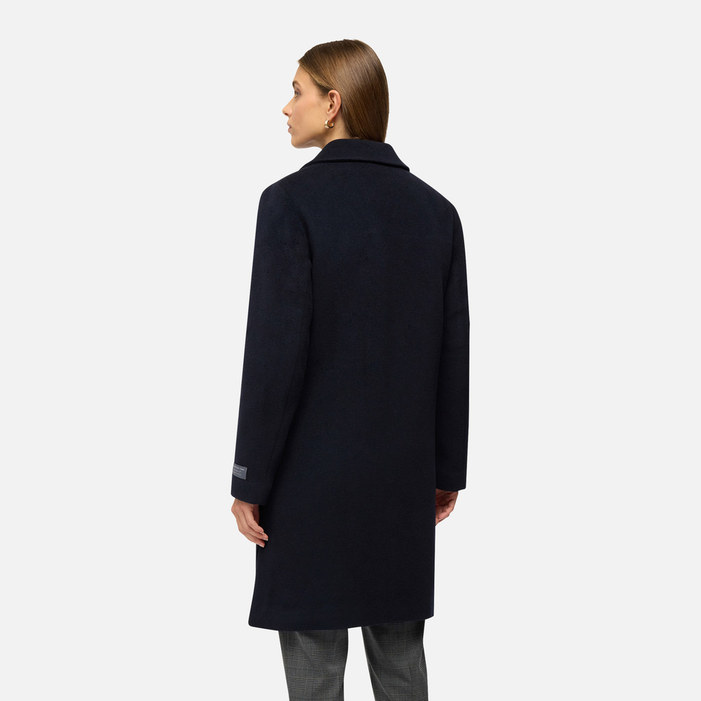 Woollen coats GRAISY WOMAN Dark Navy - image number 5 | GEOX