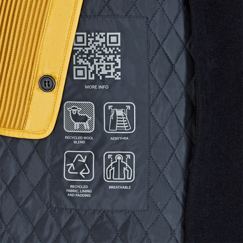 Woollen coats GRAISY WOMAN Dark Navy - image number 9 | GEOX