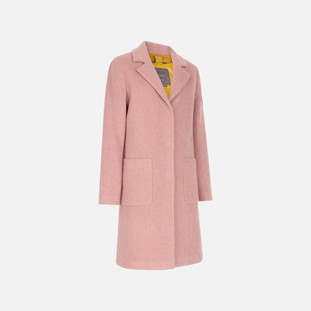 Woollen coats GRAISY WOMAN Old Rose - image number 2 | GEOX