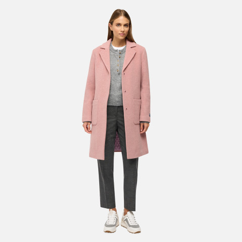 Woollen coats GRAISY WOMAN Old Rose - image number 8 | GEOX