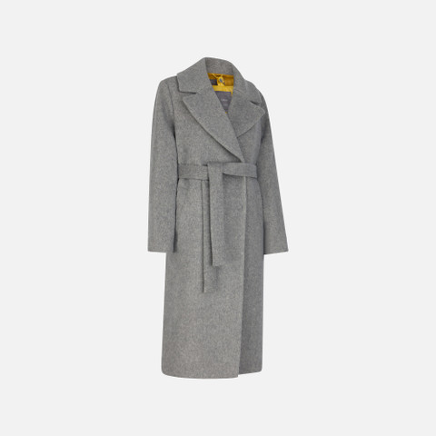 Woollen coats GRAISY WOMAN Charcoal Gray - image number 2 | GEOX
