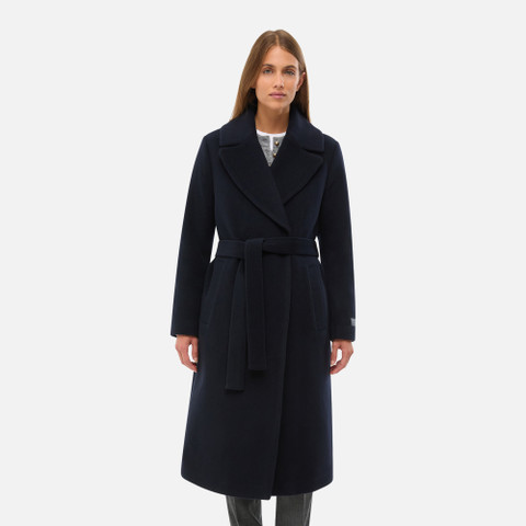 Woollen coats GRAISY WOMAN Dark Navy - image number 1 | GEOX