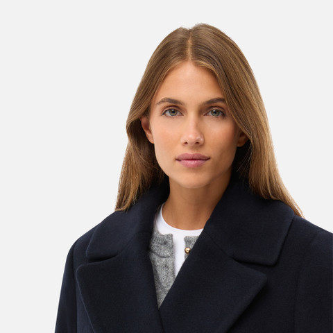 Woollen coats GRAISY WOMAN Dark Navy - image number 8 | GEOX