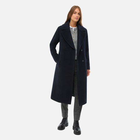 Woollen coats GRAISY WOMAN Dark Navy - image number 9 | GEOX