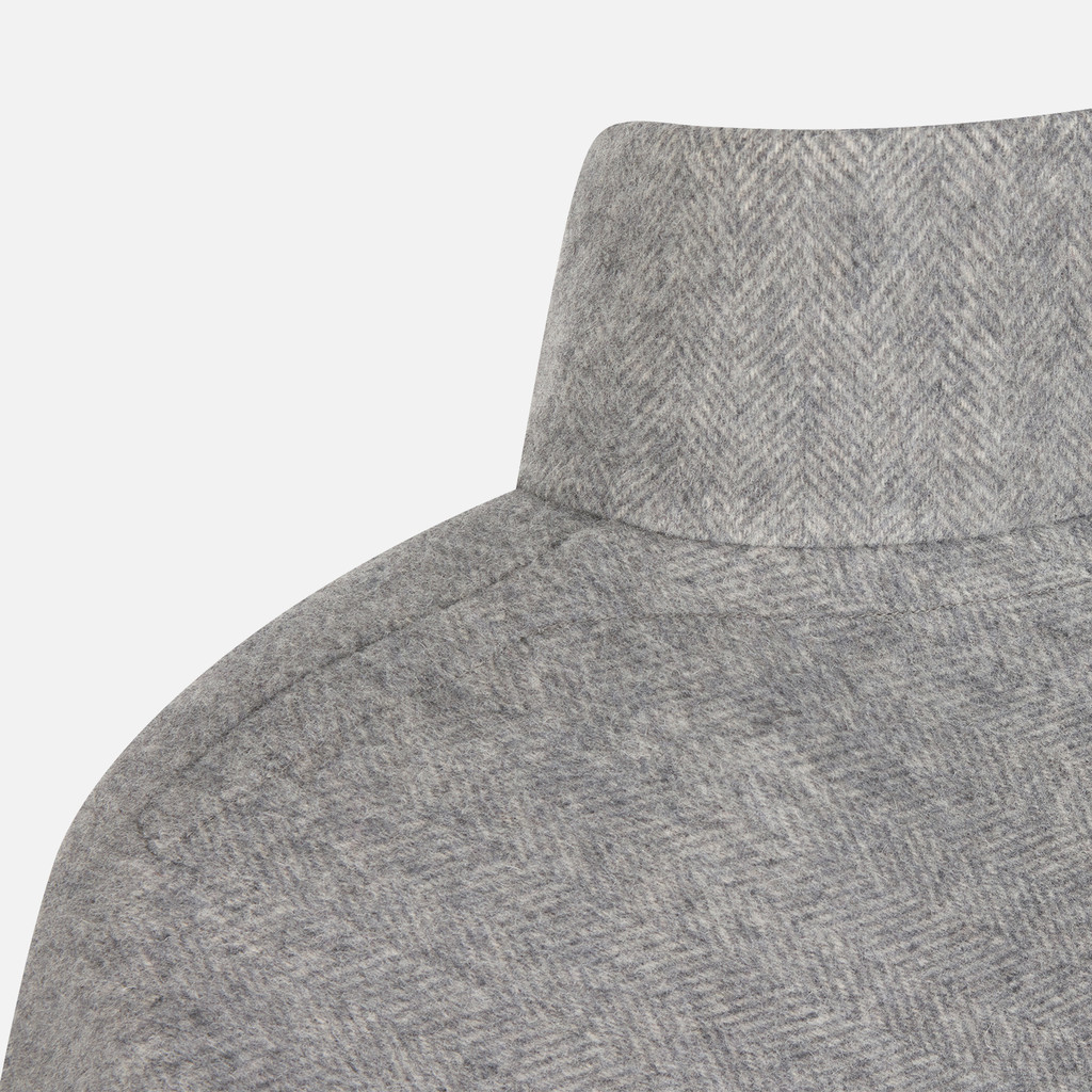 Woollen coats GRAISY WOMAN Charcoal Gray - image number 6 | GEOX