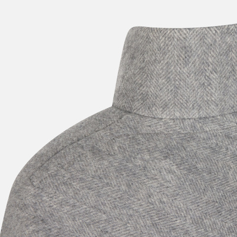 Woollen coats GRAISY WOMAN Charcoal Gray - image number 6 | GEOX