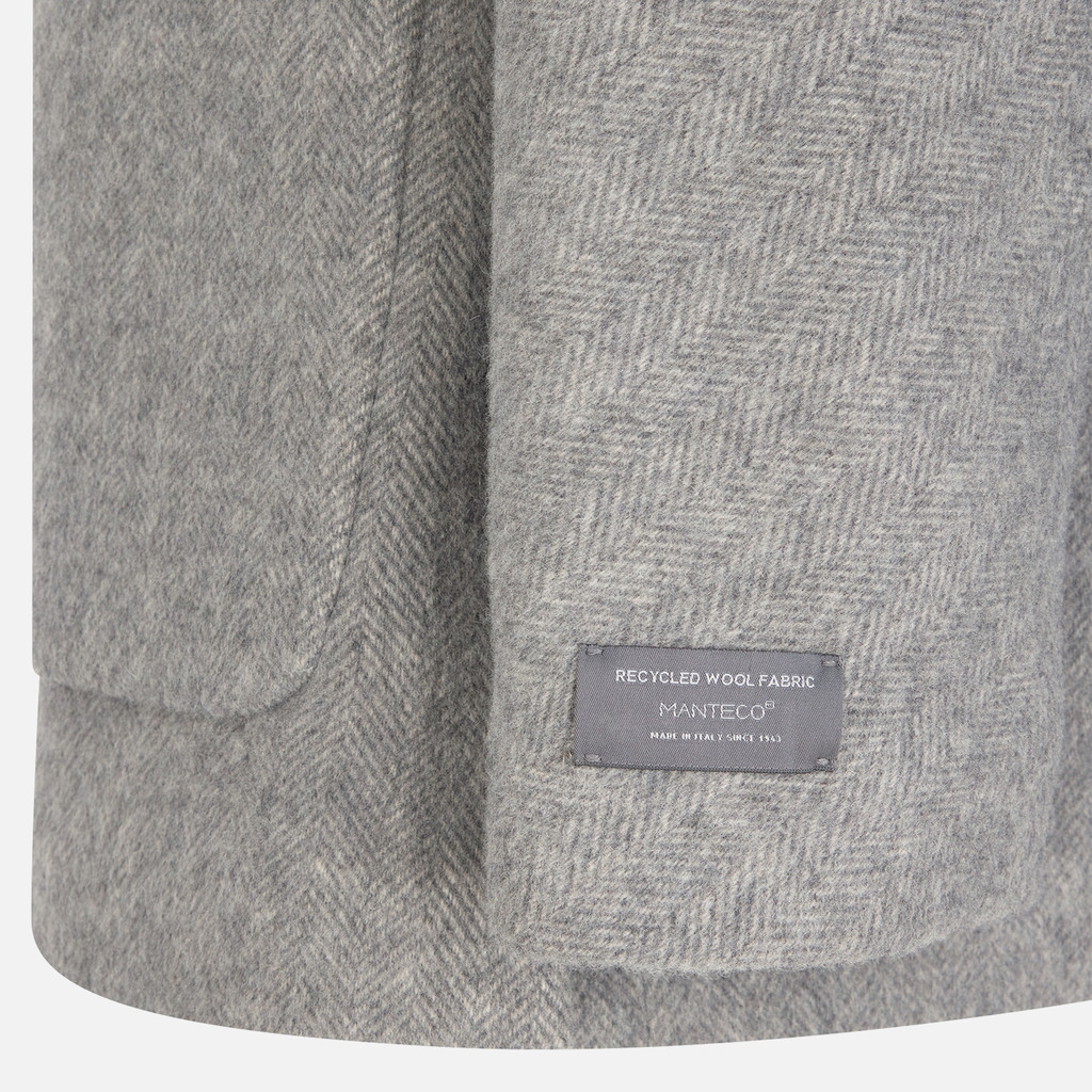 Woollen coats GRAISY WOMAN Charcoal Gray - image number 7 | GEOX