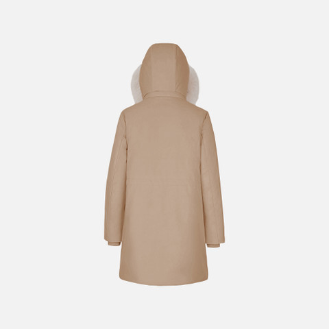 Long parka SPHERICA WOMAN Natural - image number 2 | GEOX