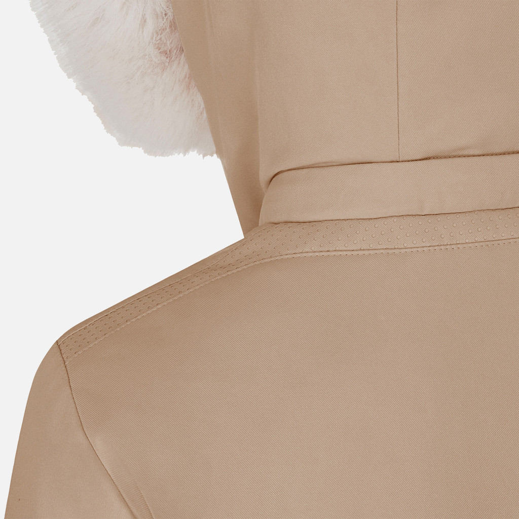 Long parka SPHERICA WOMAN Natural - image number 3 | GEOX