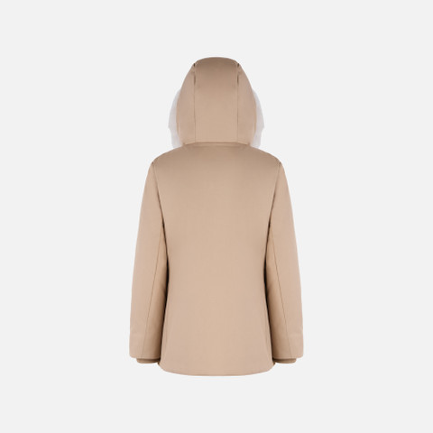 Long parka SPHERICA WOMAN Natural - image number 4 | GEOX
