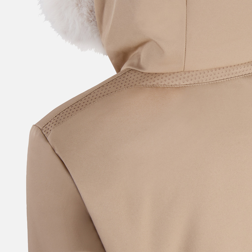 Long parka SPHERICA WOMAN Natural - image number 6 | GEOX