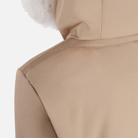 Long parka SPHERICA WOMAN Natural - image number 6 | GEOX