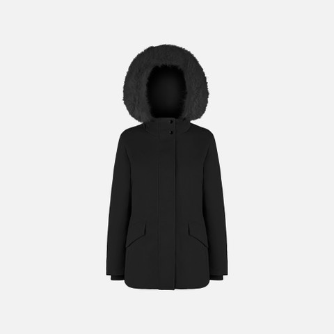 Long parka SPHERICA WOMAN Black - image number 0 | GEOX