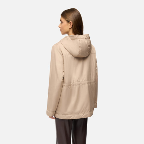 Veste réversible DORALEA FEMME Beige/Vert - image number 5 | GEOX
