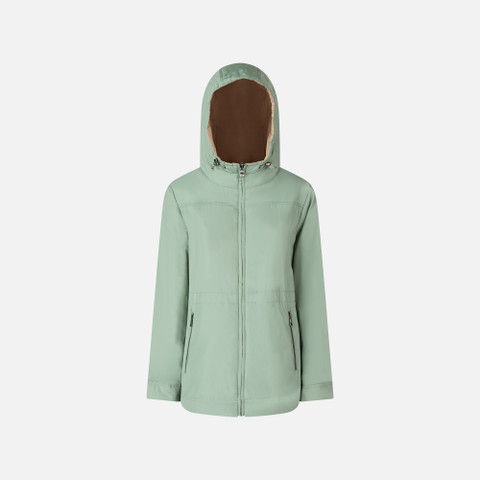 Veste réversible DORALEA FEMME Beige/Vert - image number 9 | GEOX