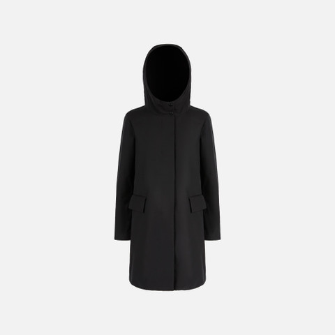 Long parka SPHERICA WOMAN Black - image number 0 | GEOX