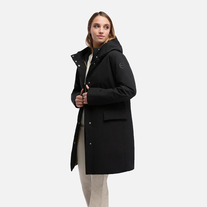 Parka long SPHERICA FEMME Noir | GEOX