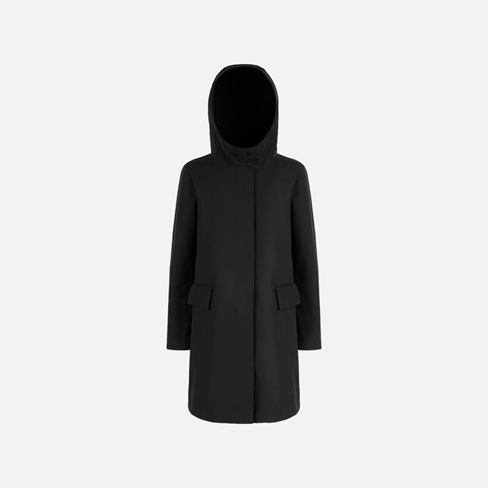 Long parka SPHERICA WOMAN Black | GEOX