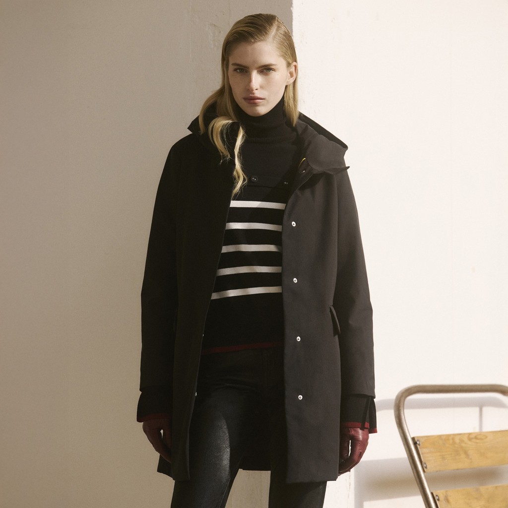 Parka larga SPHERICA MUJER Negro - image number 10 | GEOX