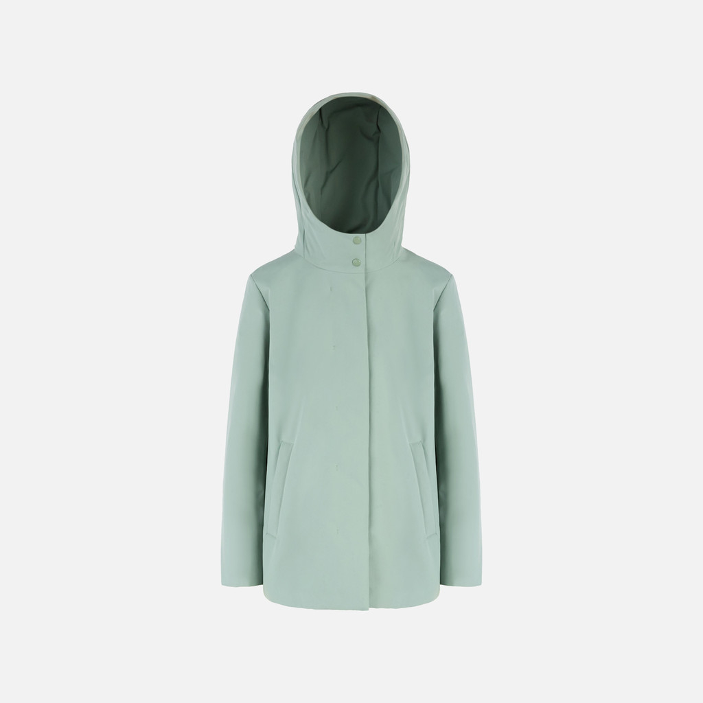 Long parka SPHERICA WOMAN Iceberg Green - image number 0 | GEOX
