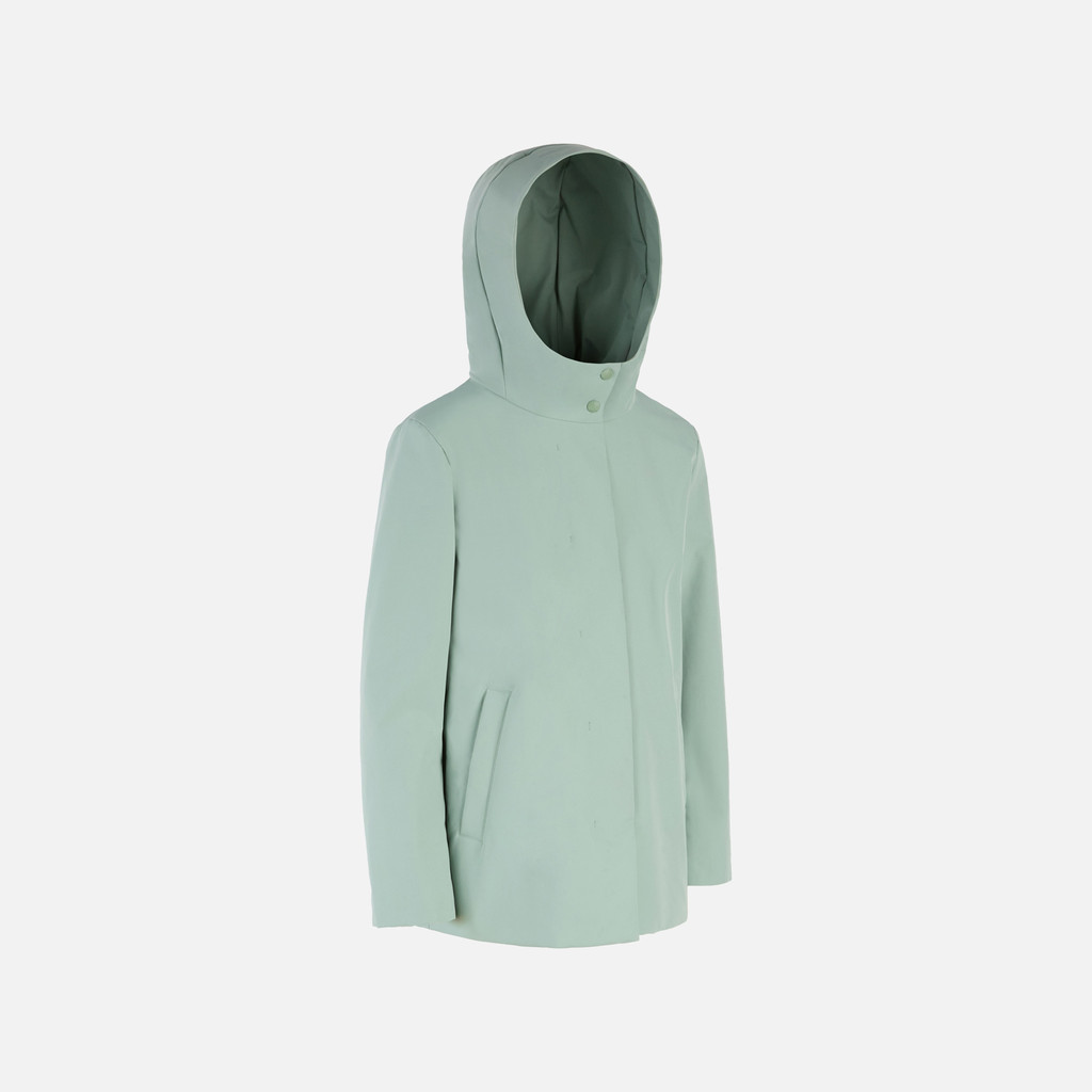 Long parka SPHERICA WOMAN Iceberg Green - image number 2 | GEOX