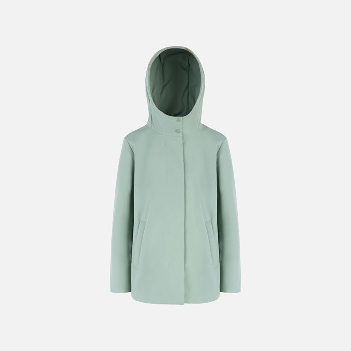 Long parka SPHERICA WOMAN Iceberg Green | GEOX