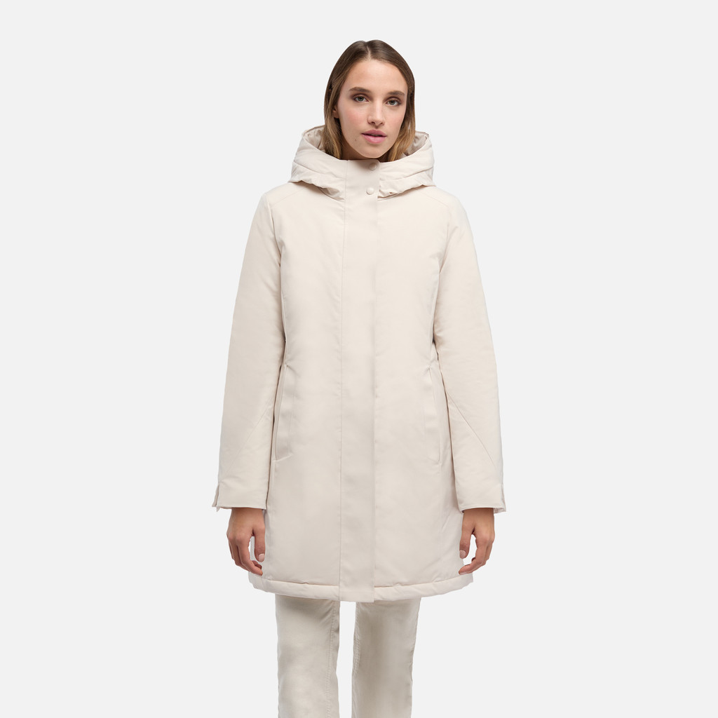 Long parka SPHERICA WOMAN Mid Moonbeam - image number 1 | GEOX