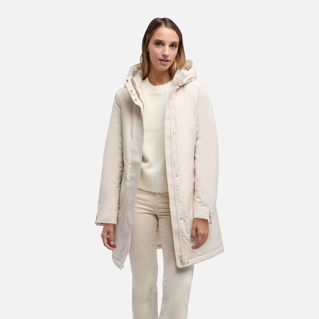 Long parka SPHERICA WOMAN Mid Moonbeam - image number 3 | GEOX