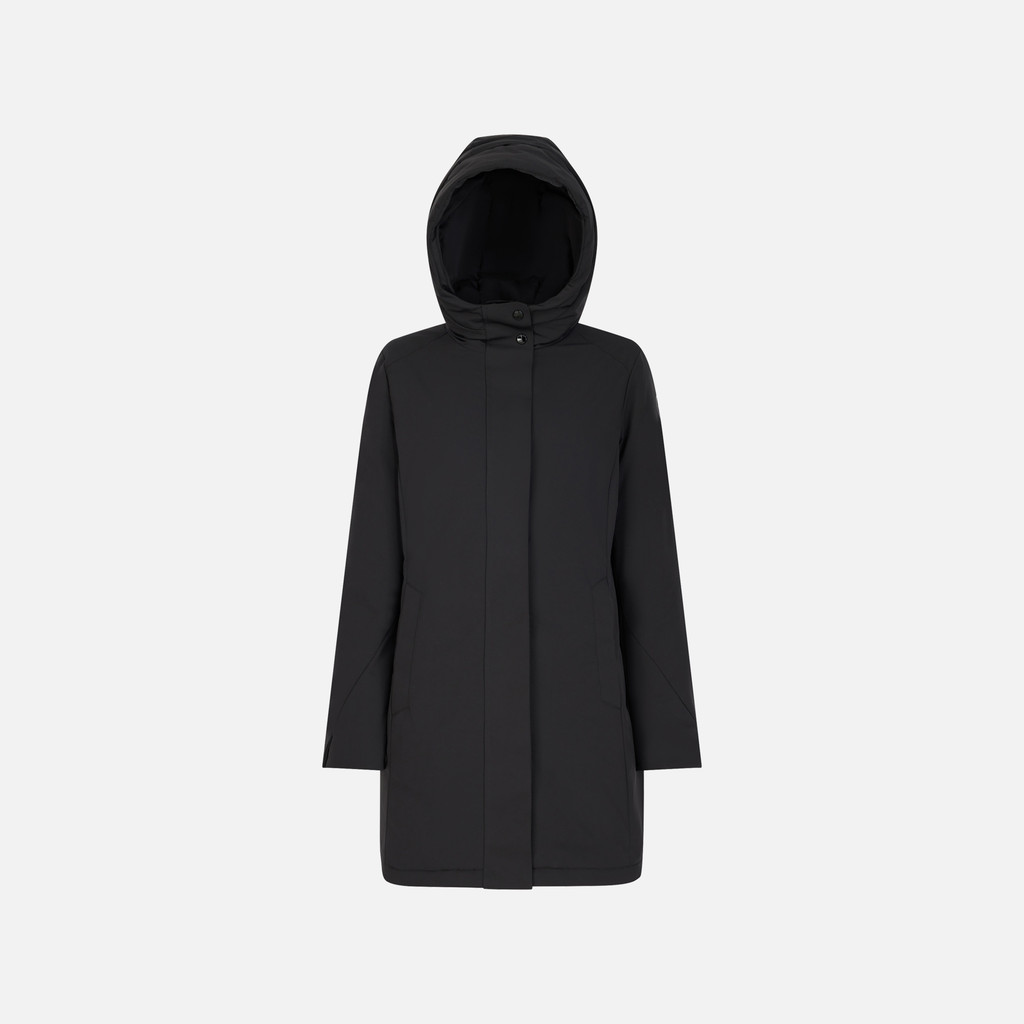 Long parka SPHERICA WOMAN Black - image number 0 | GEOX